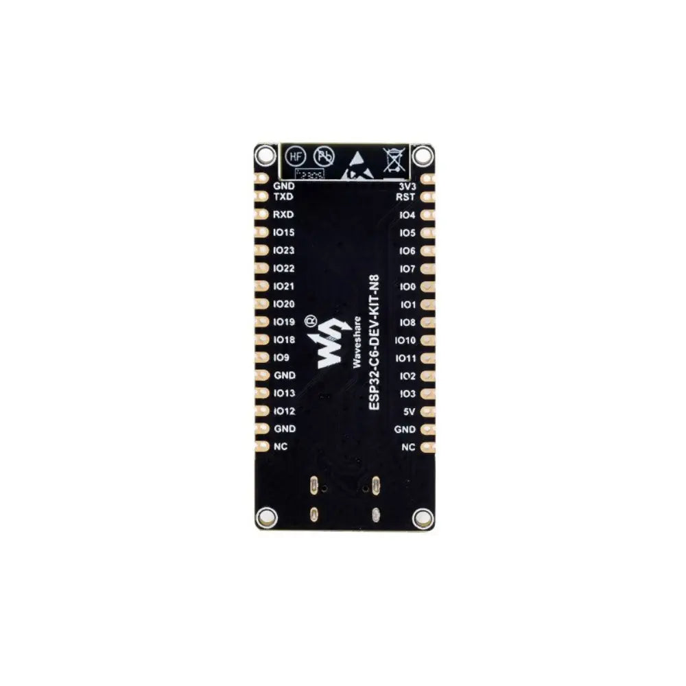 Waveshare ESP32-C6 マイクロコントローラ、WiFi 6 開発ボード、160MHz シングルコア、ESP32-C6-WROOM-1-N8 モジュール (ヘッダーなし)