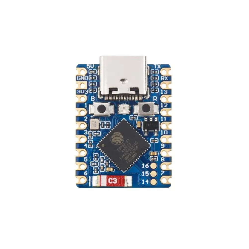 Waveshare ESP32-S3 ミニ開発ボード、ESP32-S3FH4R2 デュアルコア、240MHz、2.4GHz Wi-Fi および Bluetooth 5 (ヘッダー付き) ベース