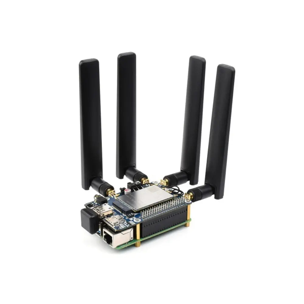 Waveshare RM502Q-AE 5G HAT for Raspberry Pi、クアッドアンテナ LTE-A、マルチバンド、5G/4G/3G (ケース、英国)
