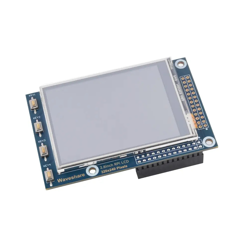 Waveshare 2.8 インチ RPi LCD (A)、320×240、Raspberry Pi 用抵抗膜方式タッチ スクリーン