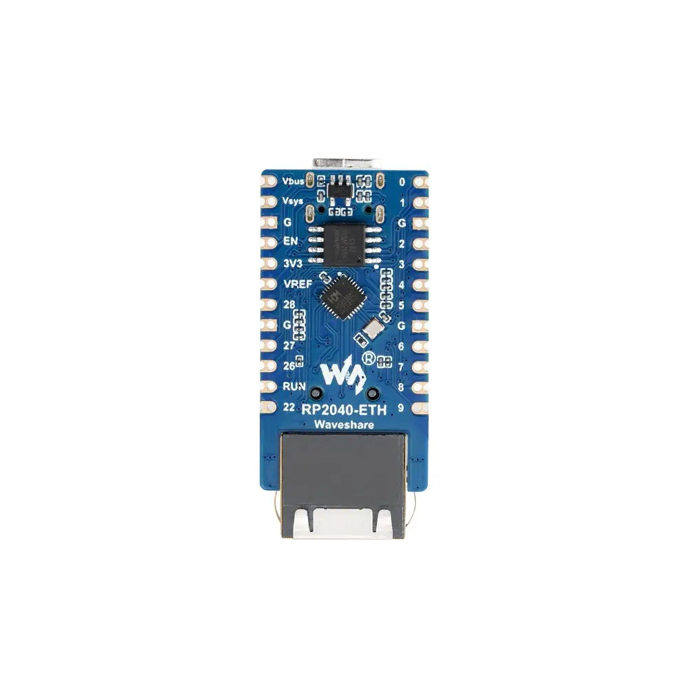 Waveshare RP2040-ETH ミニ開発ボード、RP2040 イーサネット ポート モジュール、RP2040 デュアル コア プロセッサ ベース