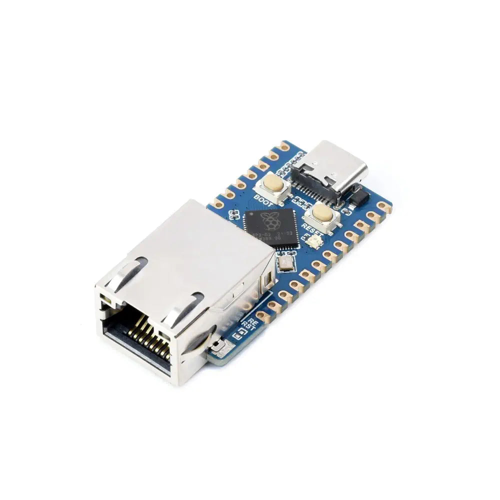 Waveshare RP2040-ETH ミニ開発ボード、RP2040 イーサネット ポート モジュール、RP2040 デュアル コア プロセッサ ベース