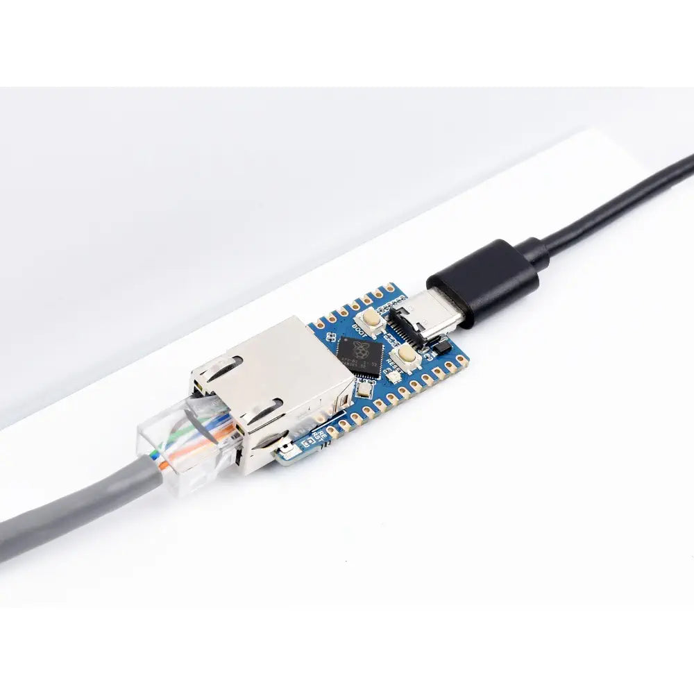 Waveshare RP2040-ETH ミニ開発ボード、RP2040 イーサネット ポート モジュール、RP2040 デュアル コア プロセッサ ベース
