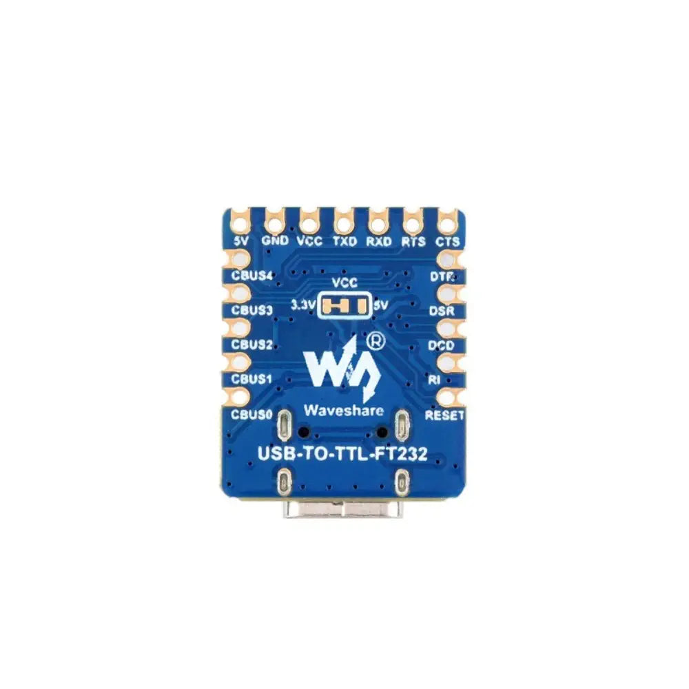 Waveshare USB to UART (TTL) ミニ通信モジュール、TTL シリアル コンバーター、USB to TTL コンバーター
