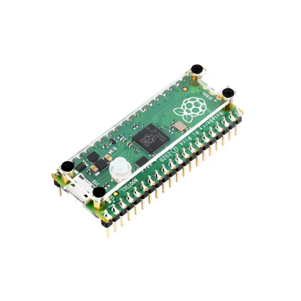 Waveshare Raspberry Pi Pico用透明アクリル保護ケース
