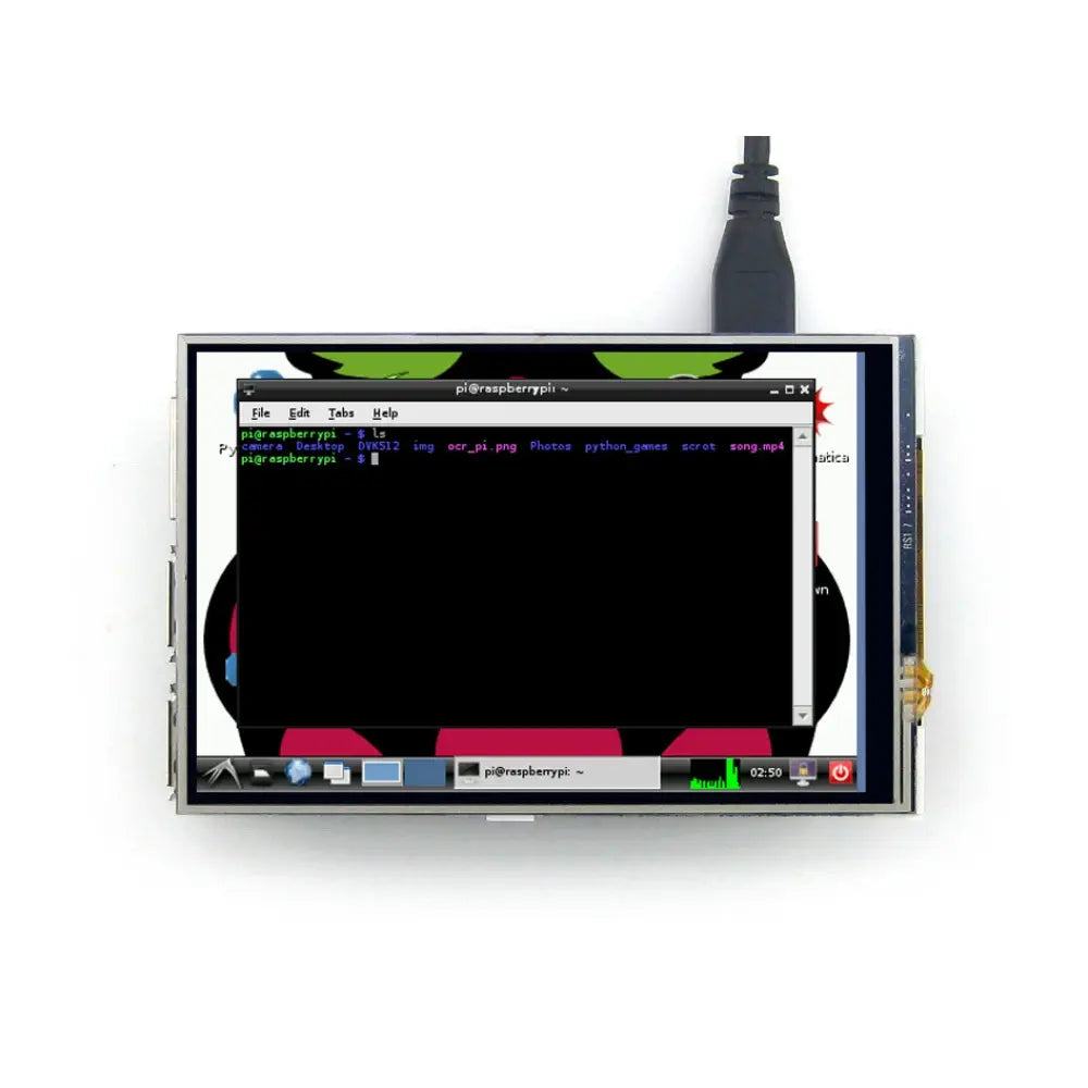Waveshare 4インチ RPi LCD (A)、480x320