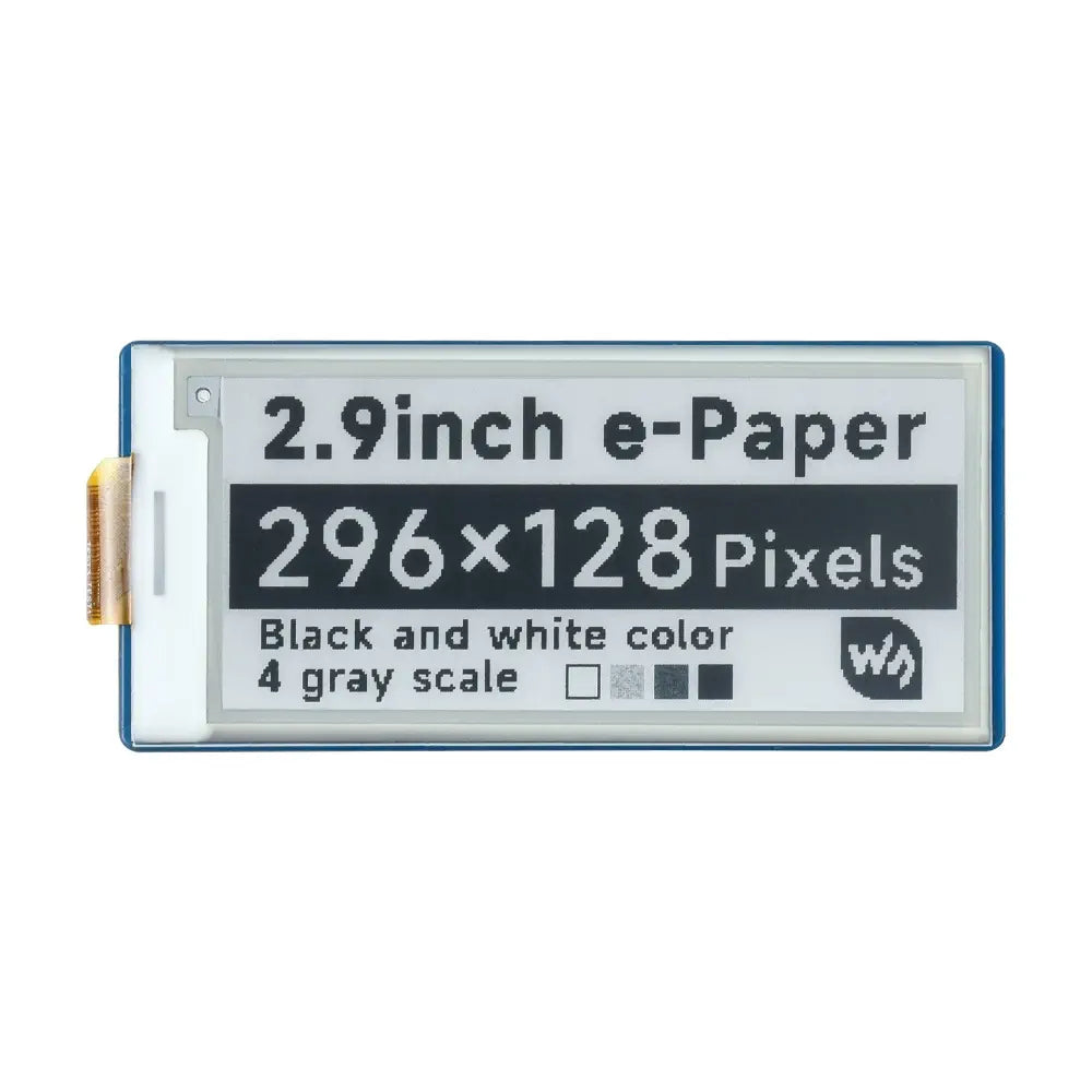 Waveshare 2.9インチ E-Paper E-Ink ディスプレイ モジュール Raspberry Pi Pico 用、296×128、ブラック/ホワイト、SPI