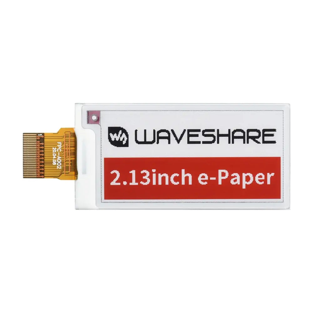 Waveshare 2.13インチ E-Ink Raw ディスプレイパネル、250x122、3色