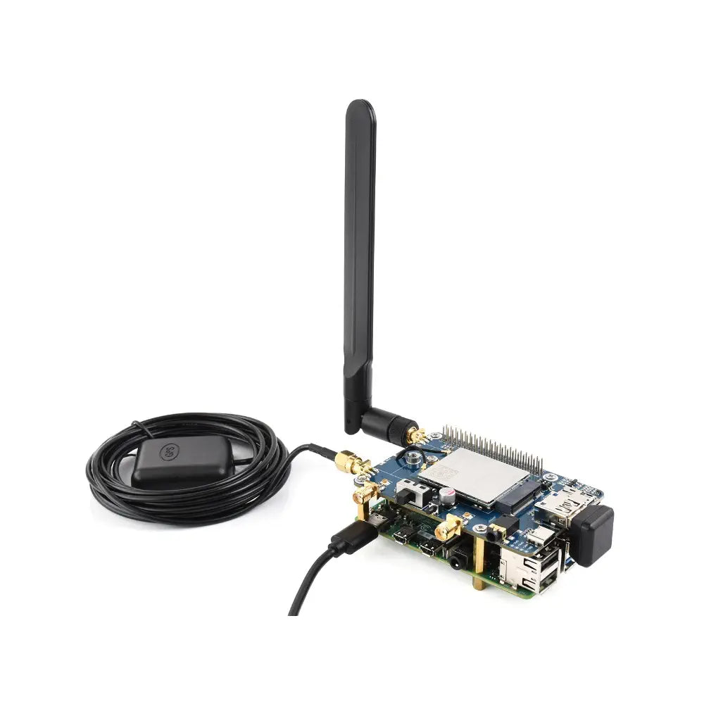 Waveshare Raspberry Pi LTE Cat 6 通信 HAT、LTE-A グローバル マルチバンド、GNSS ポジショニング、EM060K-GL モジュール付き