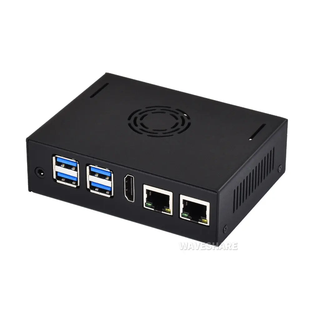 Waveshare VisionFive2 ボード用メタルケース (別売)、冷却ファン付き、ミニコンピュータケース