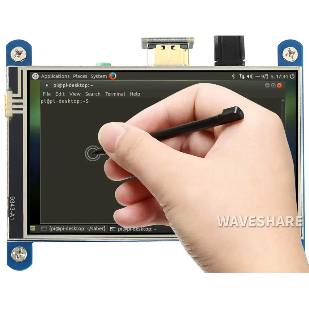 Waveshare 4インチ 抵抗型タッチスクリーン LCD (H)、480×800、HDMI、IPS