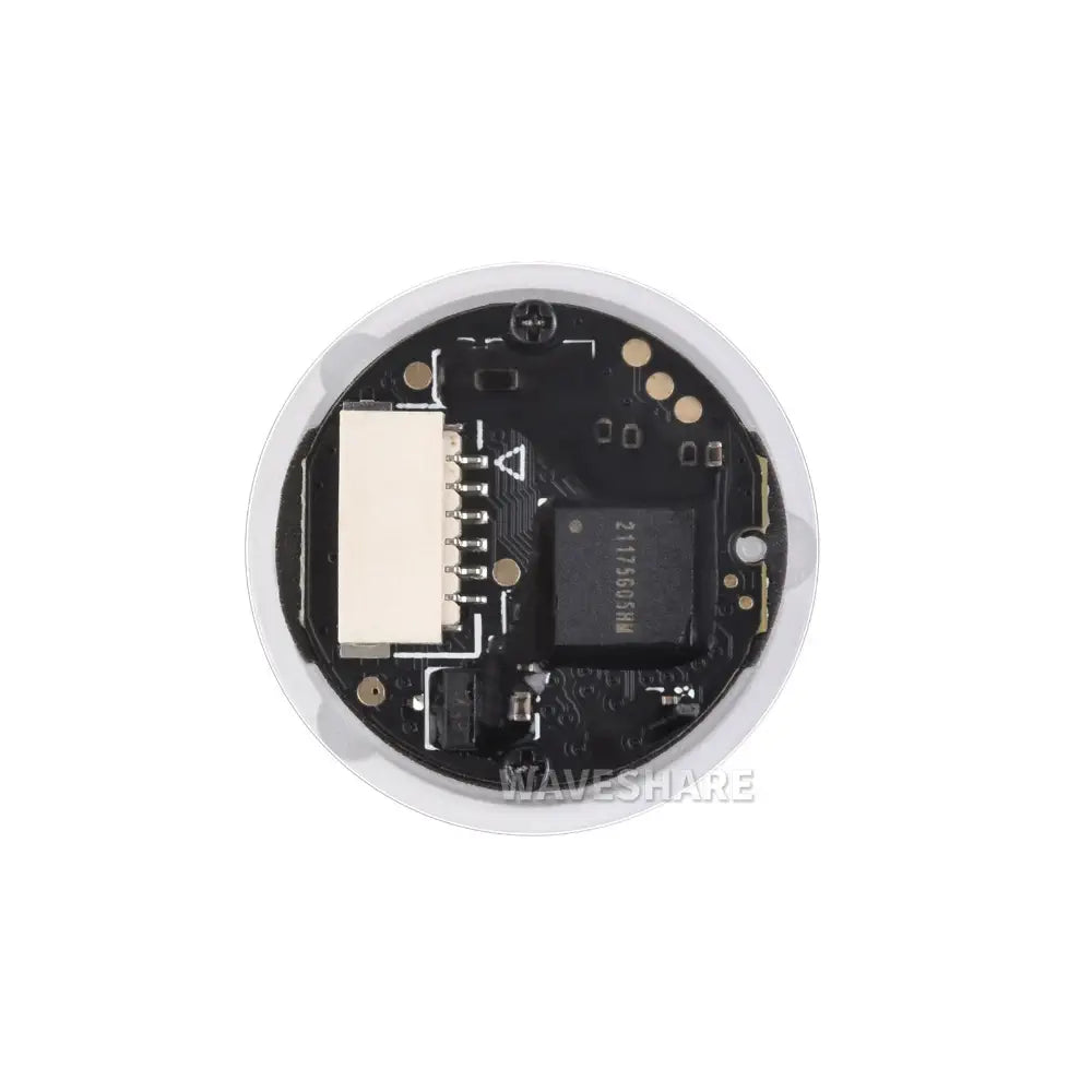 Waveshare ラウンド 2D コード スキャナー モジュール、バーコード/QR コード リーダー (LED インジケーター付き)、小型、簡単に統合可能