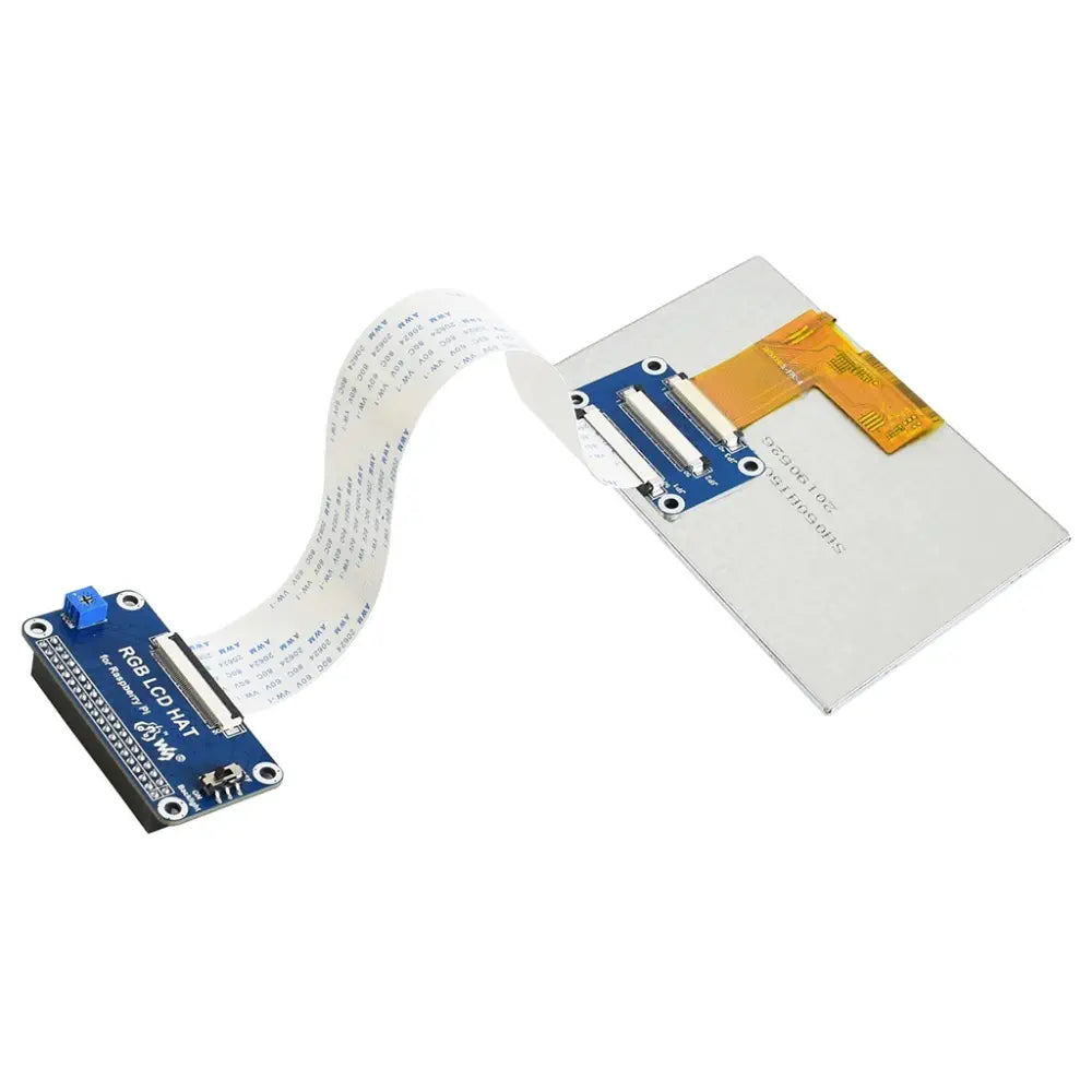 Waveshare 5インチ Raspberry Pi 用ディスプレイ、800×480、DPI インターフェイス、IPS、タッチなし