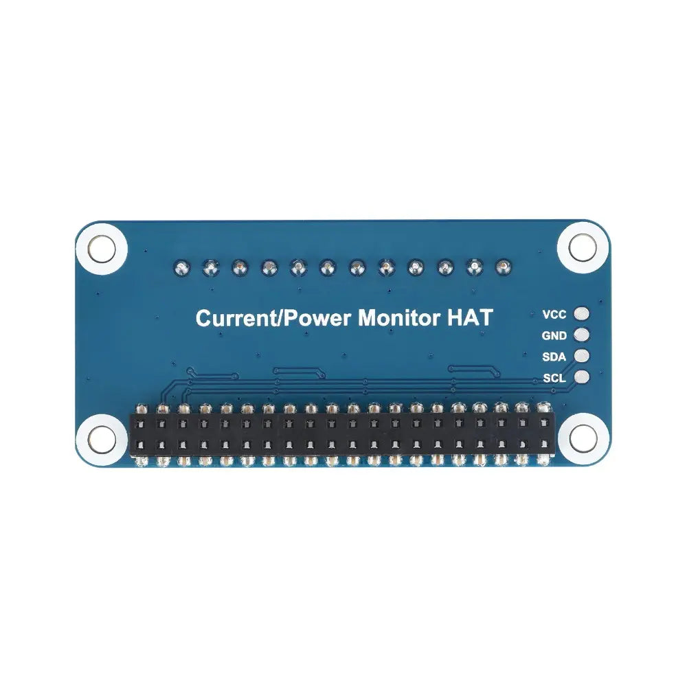Waveshare 電流/電圧/電力モニター HAT、Raspberry Pi 用、4 チャンネル、I2C/SMBus