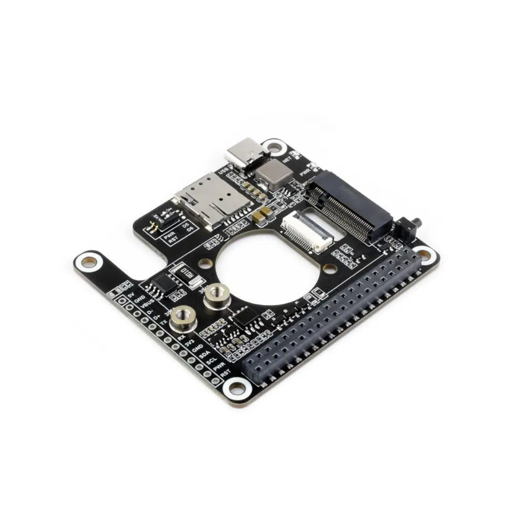 Waveshare PCIe to 5G/4G/3G HAT、Raspberry Pi 5用、3042/3052パッケージSIMCom/Quectel 5Gと互換性あり (RM502Q-AE)