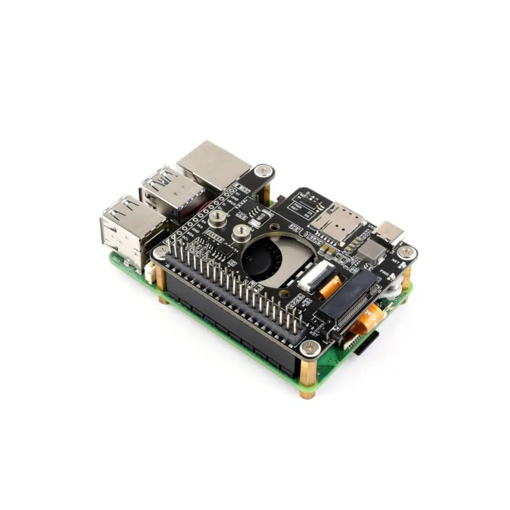 Waveshare PCIe to 5G/4G/3G HAT、Raspberry Pi 5用、3042/3052パッケージSIMCom/Quectel 5Gと互換性あり (RM502Q-AE)