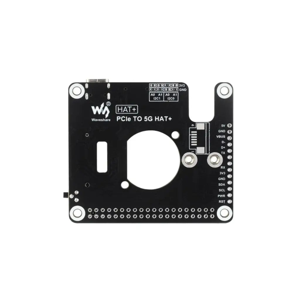 Waveshare PCIe to 5G/4G/3G HAT、Raspberry Pi 5用、3042/3052パッケージSIMCom/Quectel 5Gと互換性あり (RM502Q-AE)