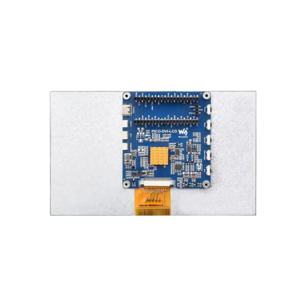 Waveshare 10.1 インチ DVI ディスプレイ モジュール (Raspberry Pi Pico 用)、IPS パネル、1024×600 ピクセル、DVI インターフェイス通信