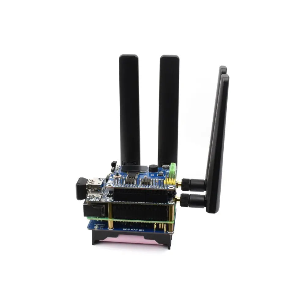 Waveshare RM500U-CNV 5G HAT for Raspberry Pi、クアッドアンテナ LTE-A、マルチバンド、5G/4G/3G (ケース、US)