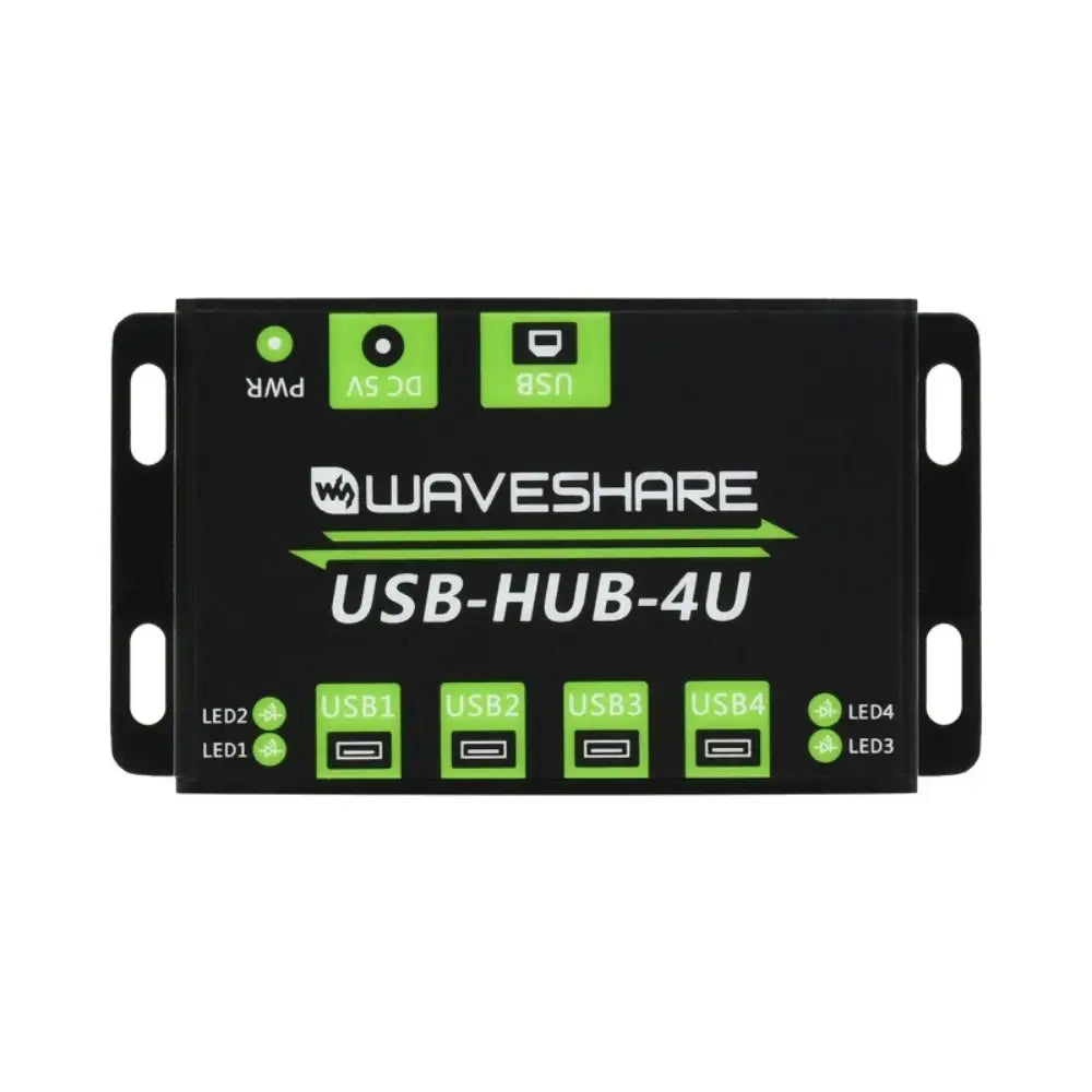Waveshare 産業グレード USB ハブ、4 つの USB 2.0 ポートを拡張 (電源なし)