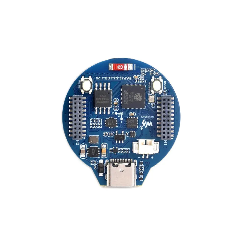 Waveshare ESP32-S3 開発ボード、32 ビット LX7 デュアルコア プロセッサ、1.28 インチ IPS ラウンド LCD (GC9A01 ディスプレイ ドライバー チップ) 搭載