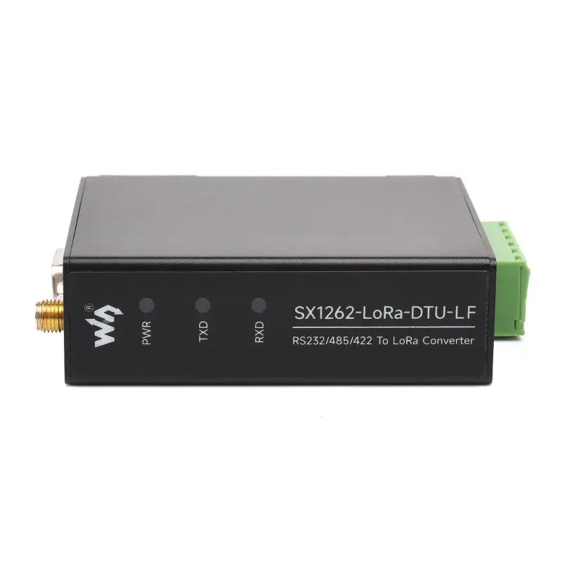 Waveshare レールマウント SX1262 LoRa データ転送ユニット、RS232/RS485/RS422 から LoRa (LF、電源なし、プラグなし)