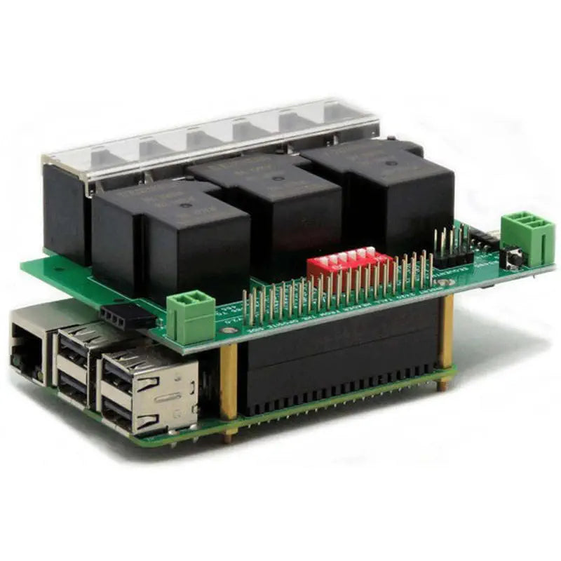 Sequent Microsystems 3 リレーHAT (40A/240V、RS485デイジチェーン可能、Raspberry Pi用)