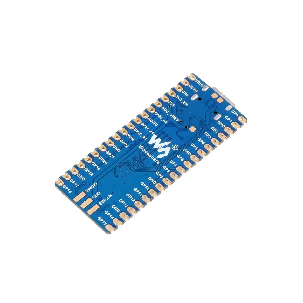 Waveshare RP2040-Plus 16MB：RP2040ベースのPico互換 MCU ボード（ヘッダなし）