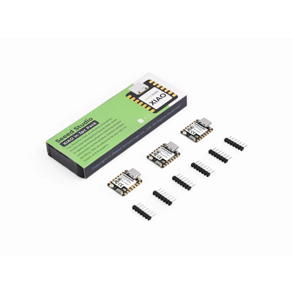 SeeedStudio XIAO MG24 Sense (2 x 7ピンヘッダ はんだ付けなし) - 3個