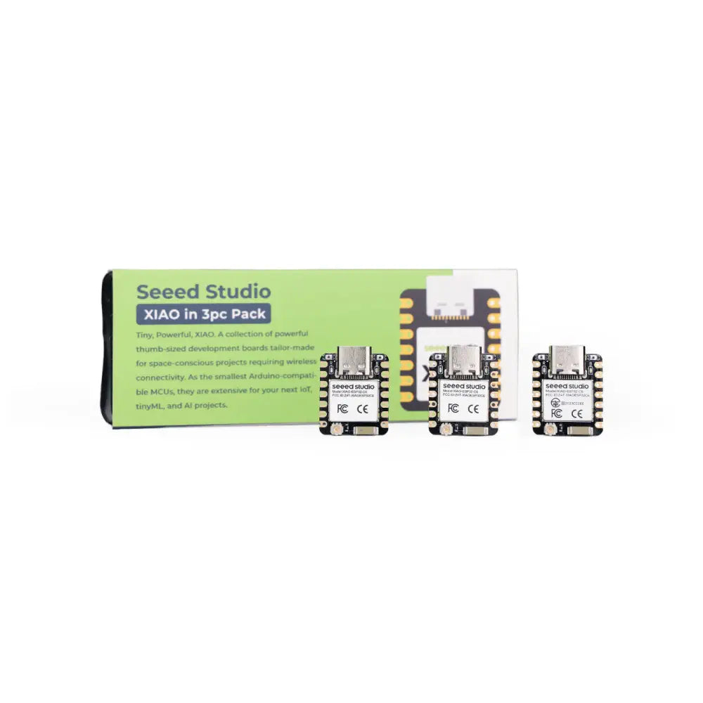 SeeedStudio XIAO ESP32C6、2x 7ピンヘッダ (未はんだ付け)、(3個セット)