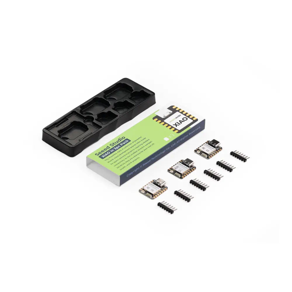 SeeedStudio XIAO ESP32C6、2x 7ピンヘッダ (未はんだ付け)、(3個セット)