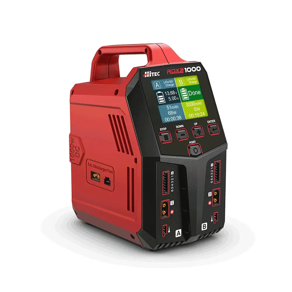 Hitec RDX2 1000 AC/DC 高出力デュアルポート充電器