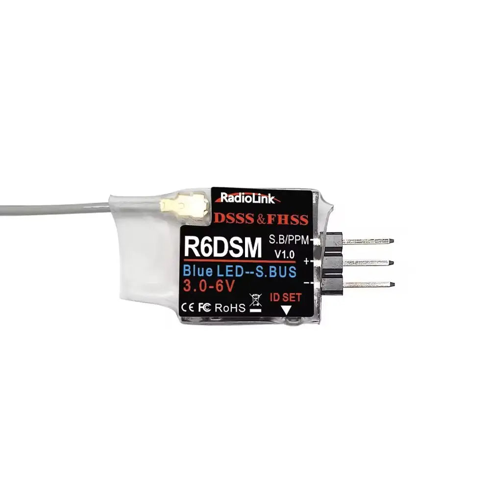 RadioLink R6DSM 10ch ppm & S-BUS受信機