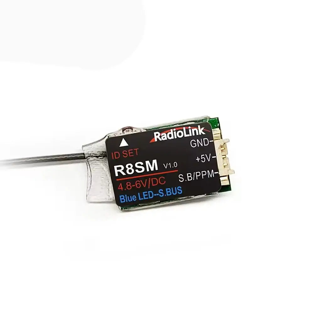 RadioLink R8SM スーパーミニ 8ch レシーバー T8FB/T8S トランスミッター用