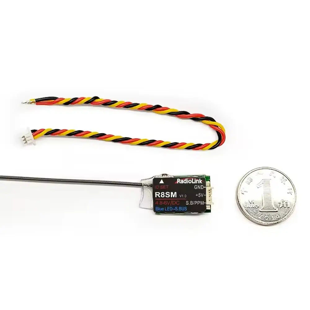 RadioLink R8SM スーパーミニ 8ch レシーバー T8FB/T8S トランスミッター用