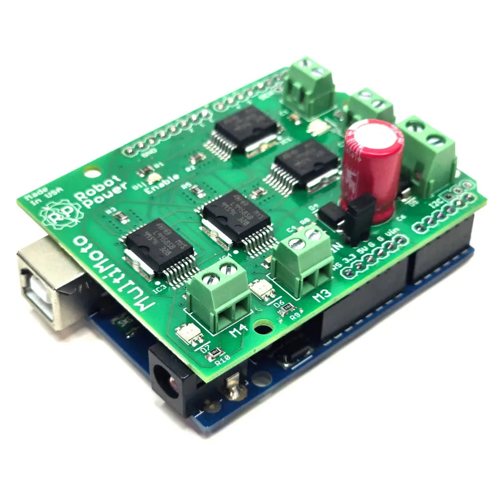 Robot Power MultiMoto 4チャンネルHブリッジモーターコントローラー（Arduino用、6.5A、6-36V）