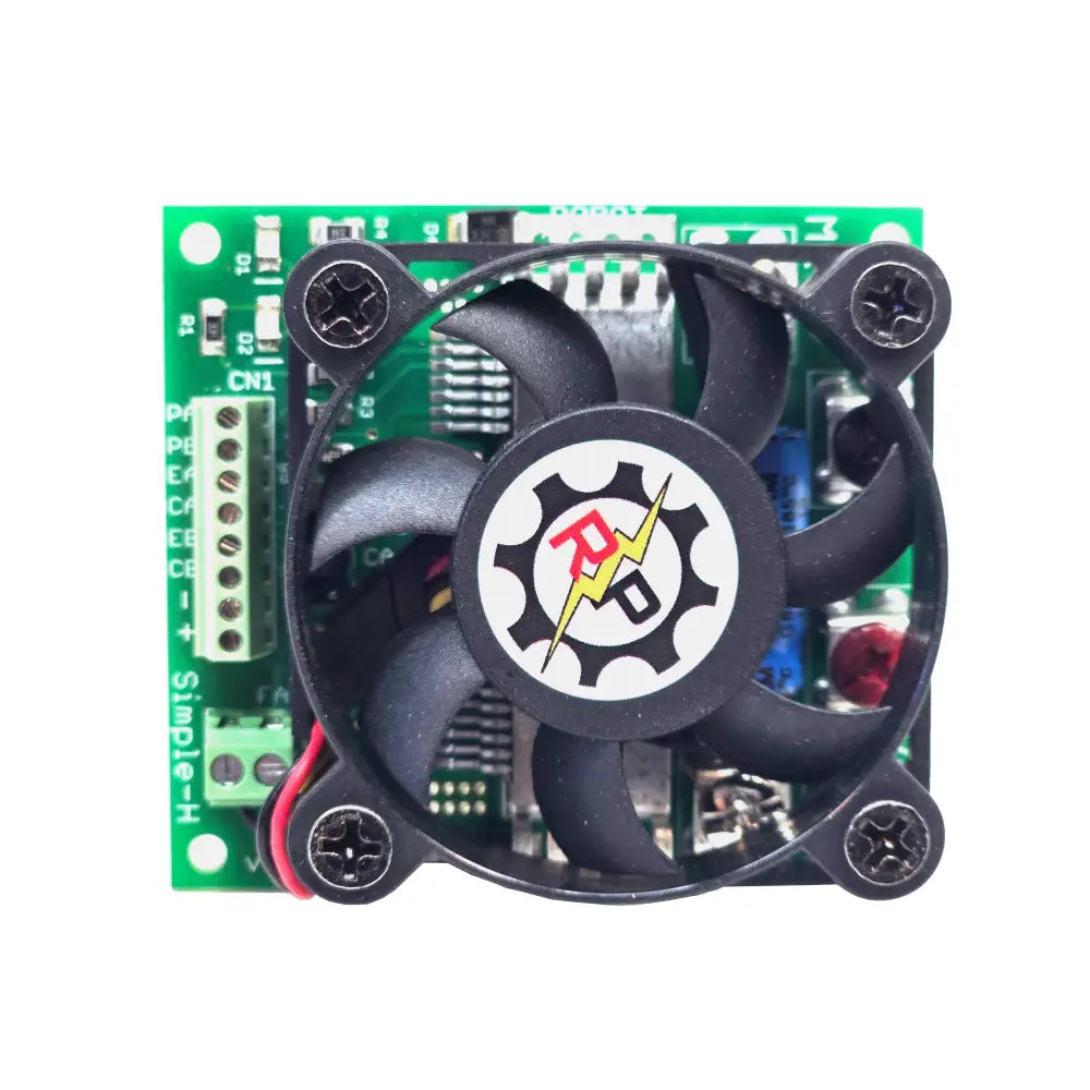 Robot Power Simple-H デュアルチャンネル Hブリッジコントローラ (20A、5～28V、3～5Vロジック用、ファン付き)