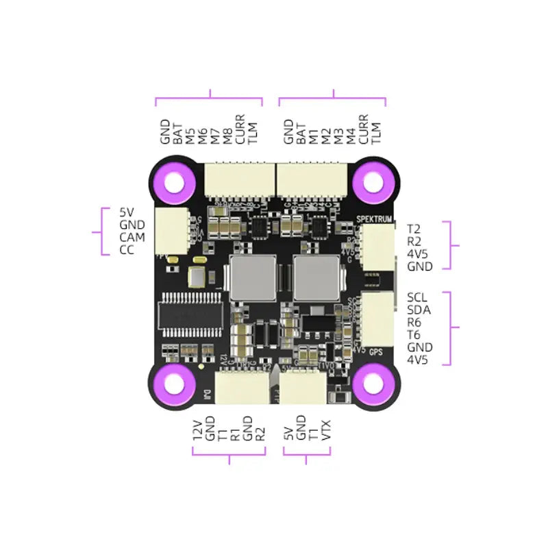 Radiolink F722 レーシングフライトコントローラ (OSD BEC統合型オープンソースBetaflight)