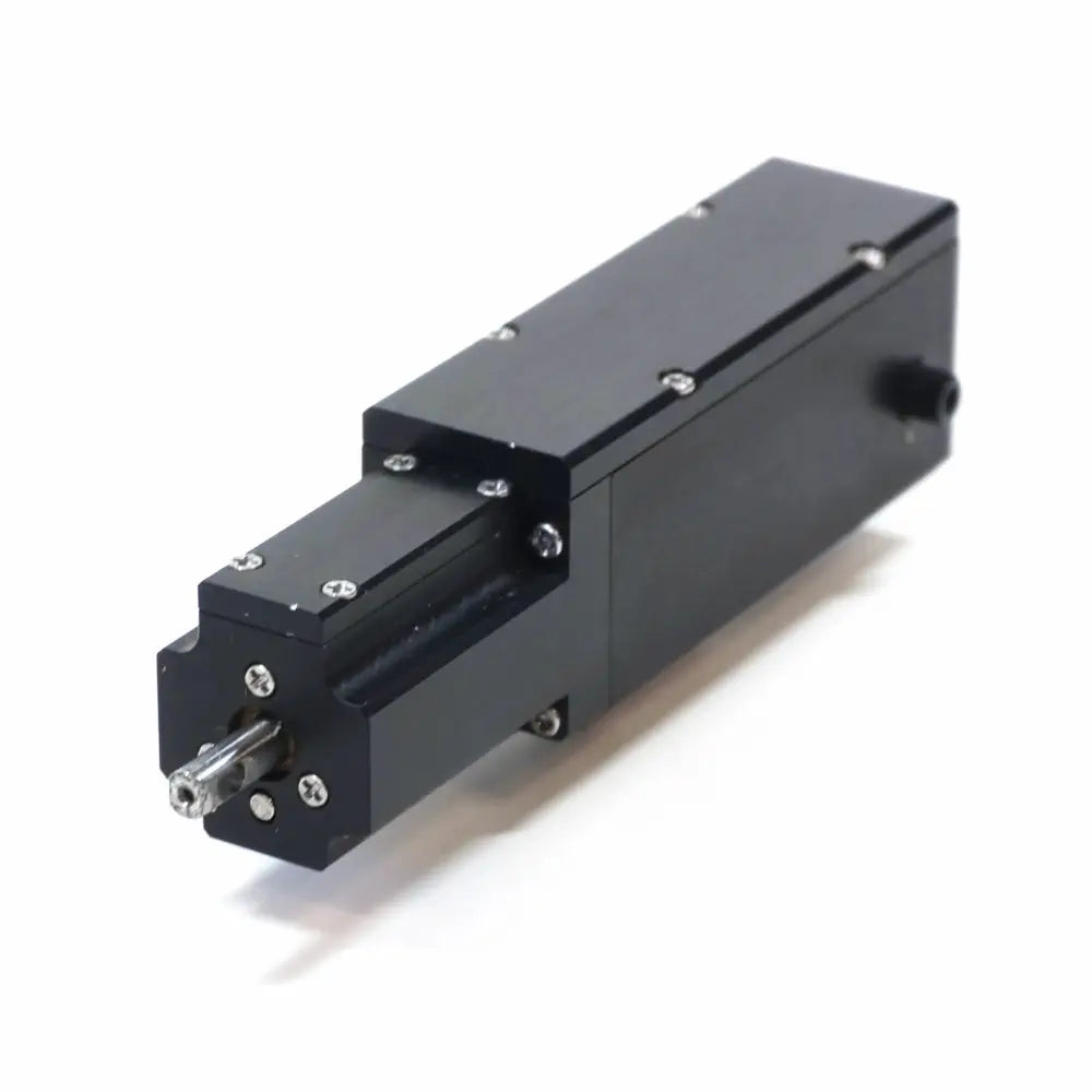 12V ブラシレスサーボ電動シリンダ (ストローク 10mm、推力 120N、RS232)
