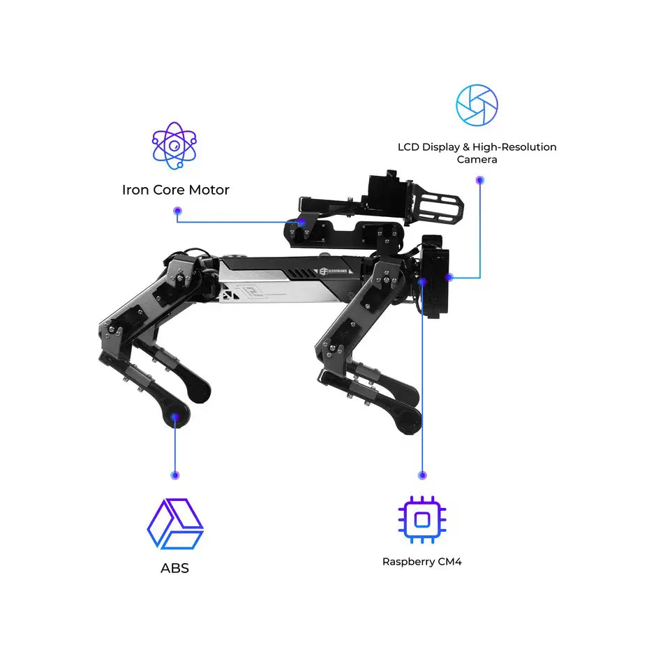 ELECFREAKS CM4 XGO-Lite ロボット犬キット V2 (Raspberry Pi用)