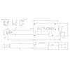 Actuonix P16リニアアクチュエータ、200mm、22：1、12V、ポテンショメータフィードバック付き
