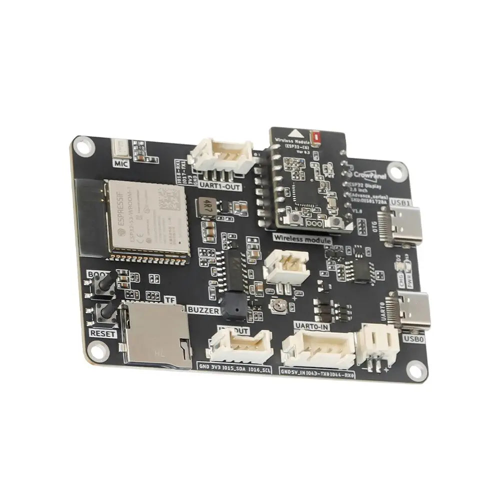 Elecrow CrowPanel Advance 2.8 Inch HMI ESP32 AIディスプレイ 320  x240 IPS タッチスクリーン アクリルケース無し