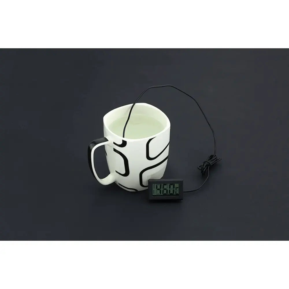 DFRobot 防水デジタル温度計 (ディスプレイ付き、-50℃～110℃、誤差 ±1℃、プローブケーブル 1m)