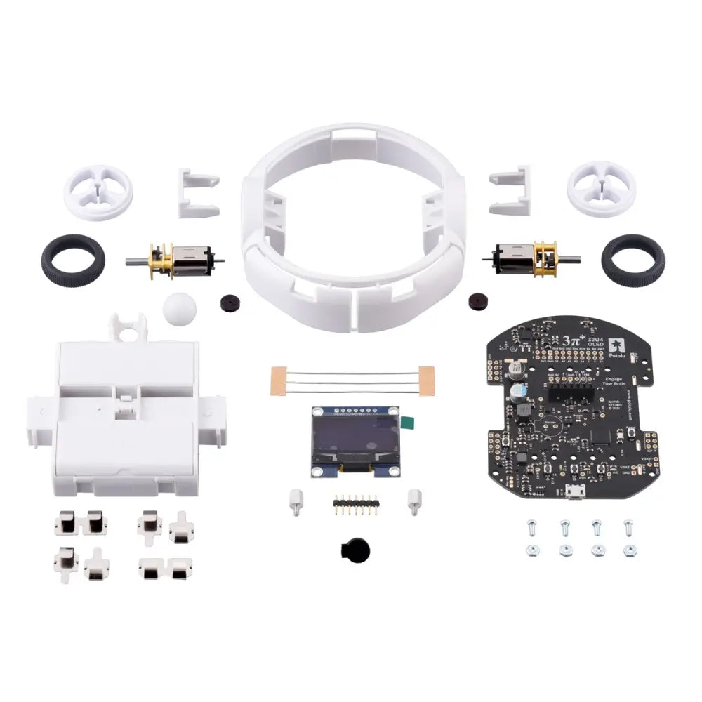 Pololu 3pi+ 32U4 OLED ロボットキット (75:1 LP モーター付き) (タートル エディション キット)