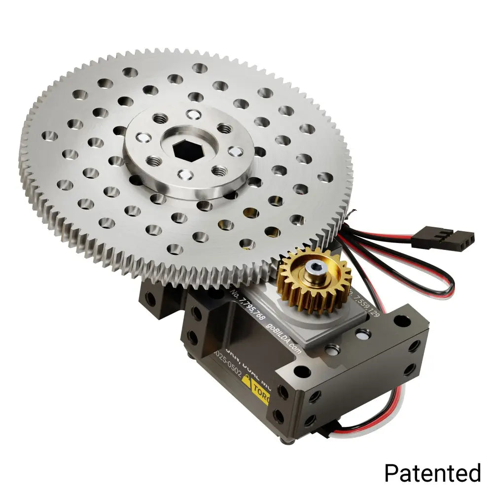 ServoCity Stingray-5 サーボギアボックス（0.83 Sec/60°、12 RPM、1750oz-in トルク、360°回転）- フィードバックモード