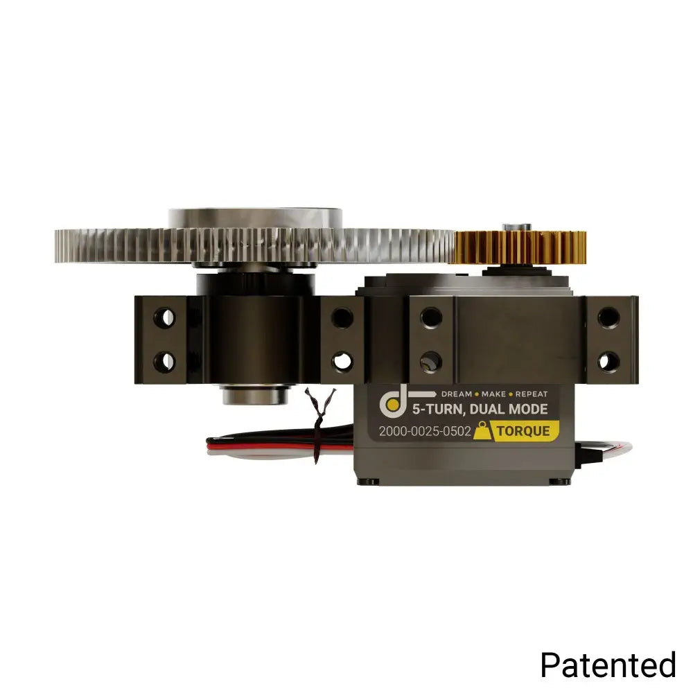 ServoCity Stingray-3 サーボギアボックス（0.50 sec/60°、20RPM、1050oz-in トルク、600° 回転）- 連続モード