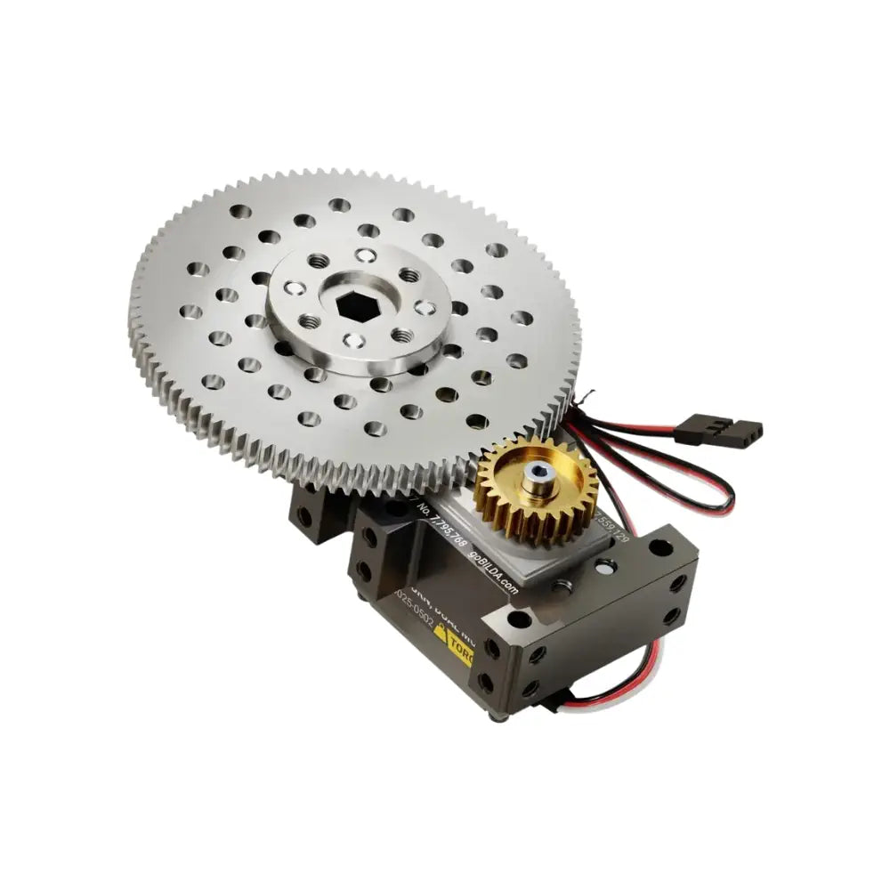 ServoCity Stingray-5 サーボギアボックス（0.83 Sec/60°、12 RPM、1750oz-in トルク、360°回転）- フィードバックモード