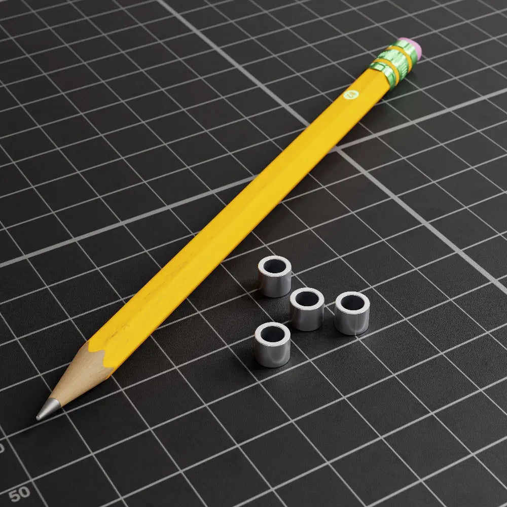 ServoCity 1502シリーズ 4mm ID スペーサー (6mm OD・5mm 長さ) - 4個セット