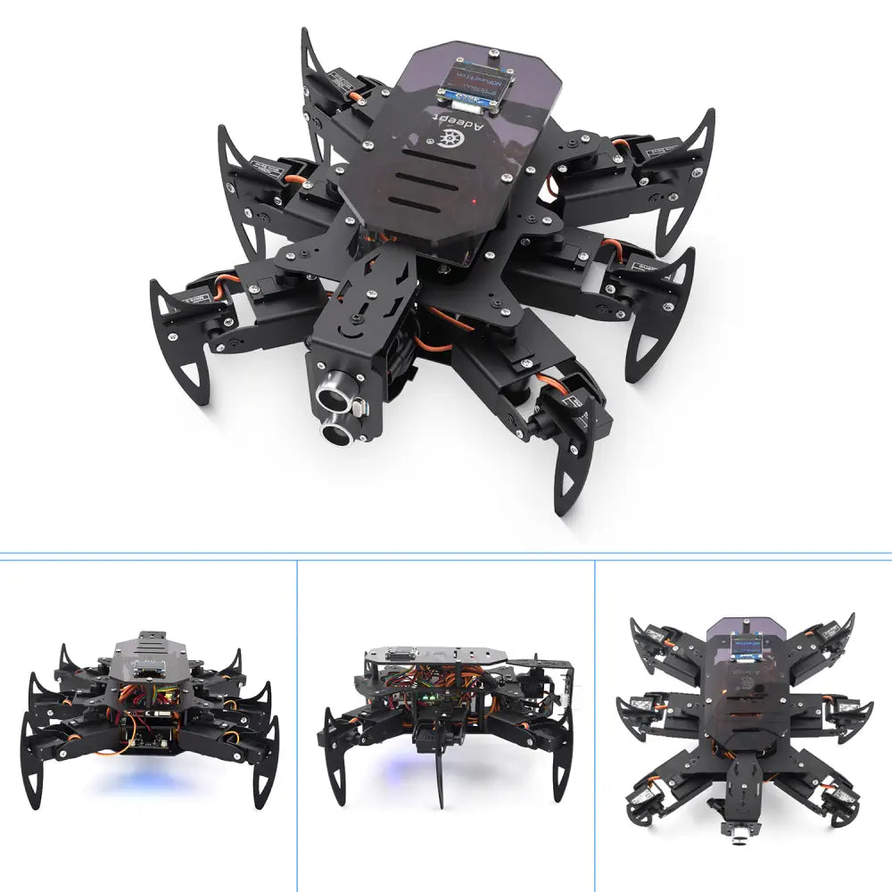 Adeept 六脚 金属製スパイダロボットキット (Pixie Board V3.0付属)