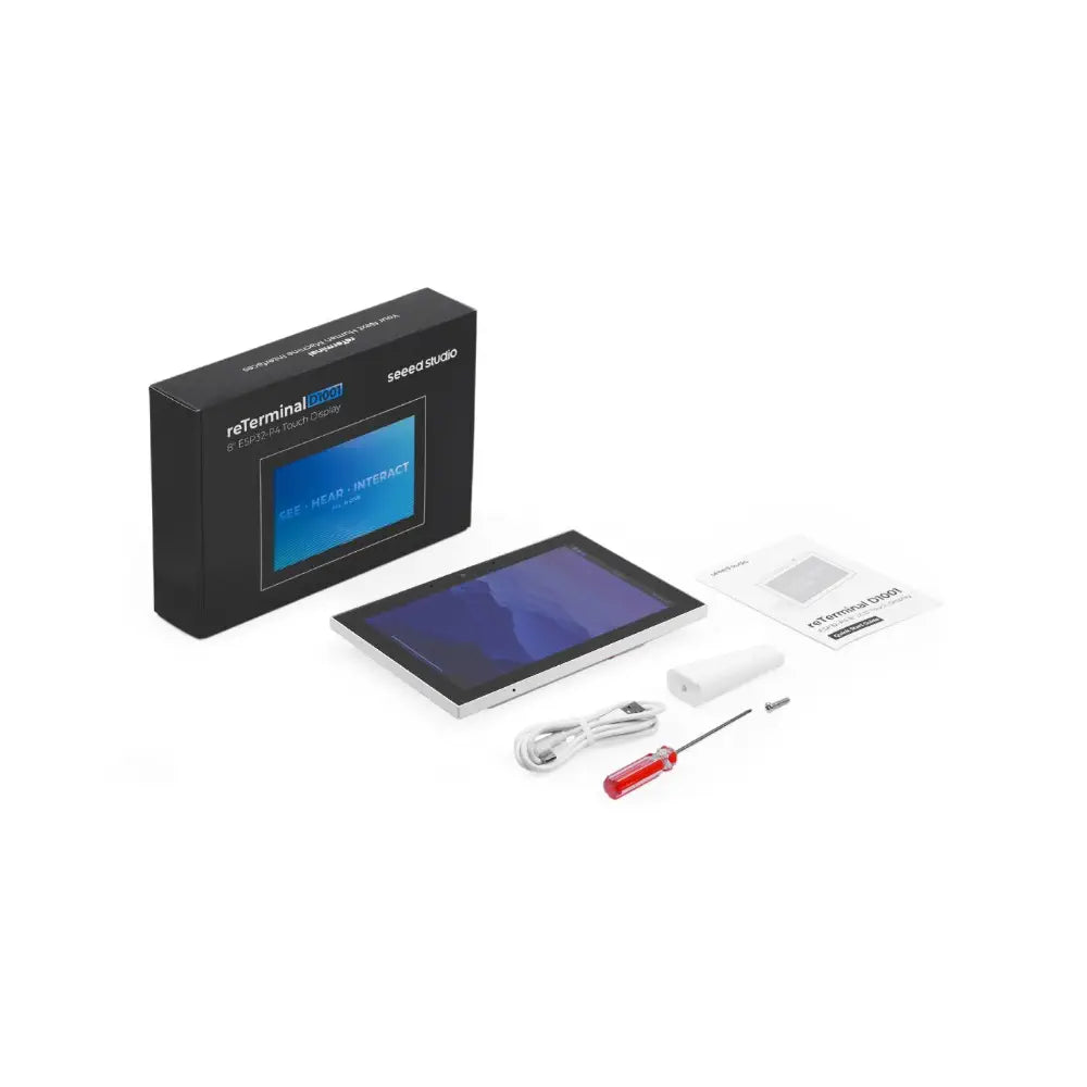 reTerminal D1001 8インチ HMI タッチディスプレイ、ESP32-P4/C6、Wi-Fi 6、BLE5、カメラ、2500mAh